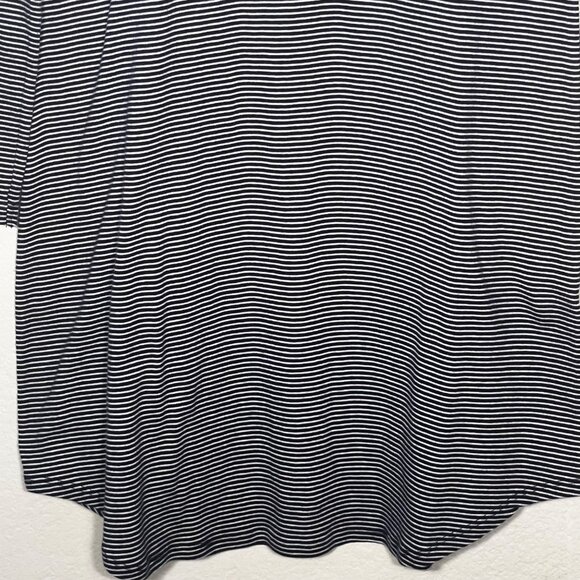 Ralph Lauren Nightgown M Navy Blue White Stripe Long Sleeve Sleep SKYKH 813938T - Picture 5 of 15